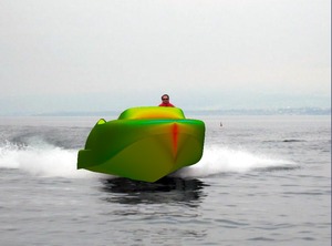 Runabout Trident 32 / pressure contours